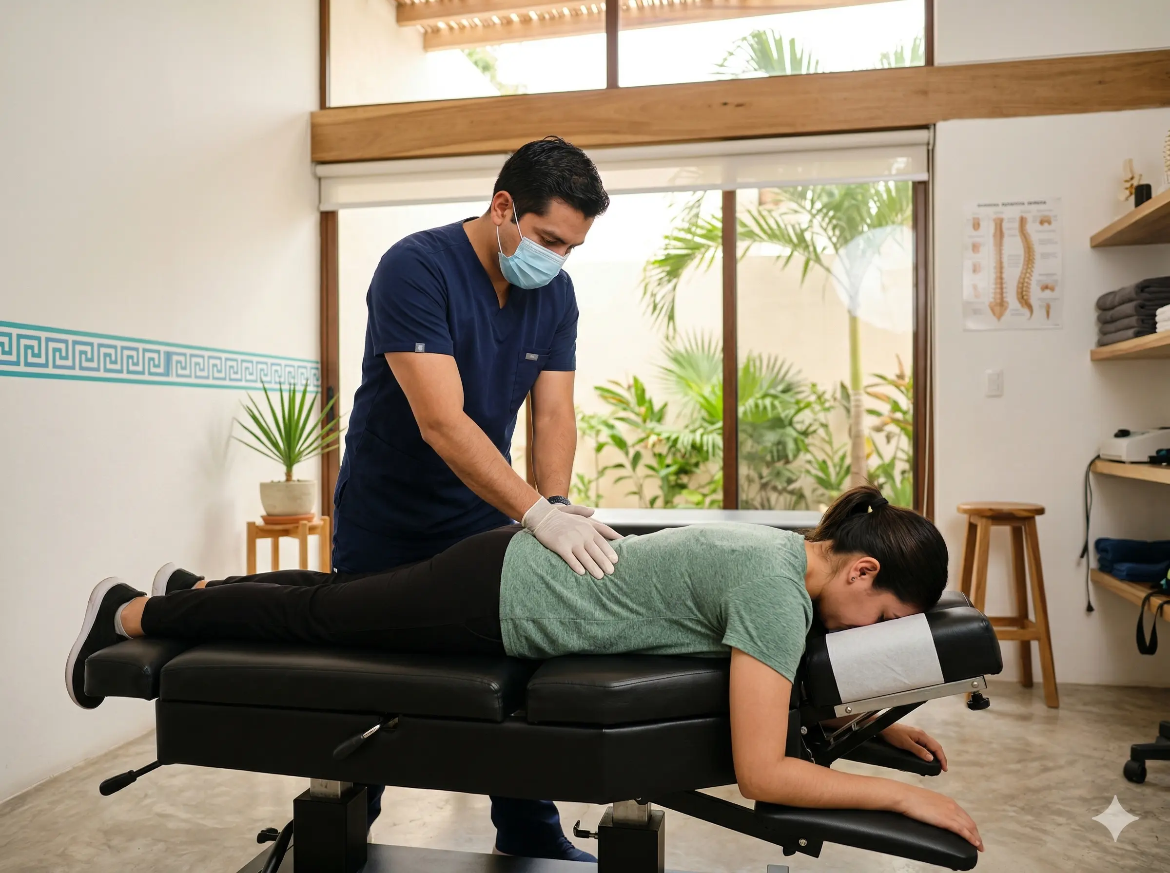 Ajuste quiropráctico en Dolorfin Mérida